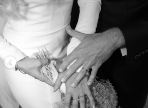 Clizia Incorvaia e Paolo Ciavarro sposi