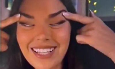 Miss Finlandia gesto