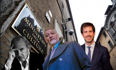 Ministro Alessandro Giuli, Carlo Brugnoni, avvocato Michele Lo Foco cinema ph press