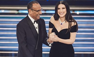 Carlo Conti e Laura Pausini