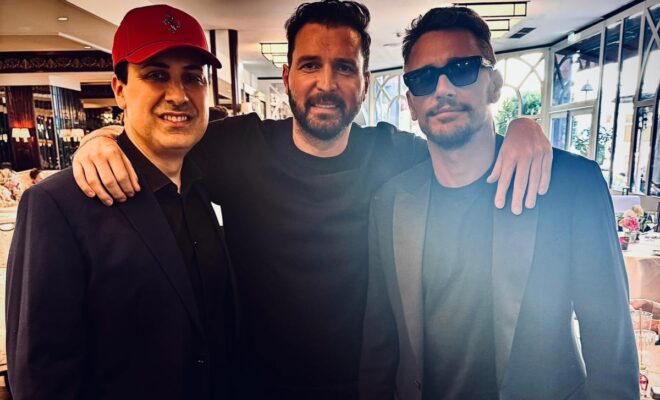 Andrea Iervolino e James Franco ph Press