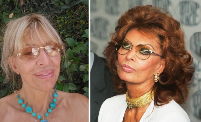 Alessandra Mussolini su Sophia Loren ph IG