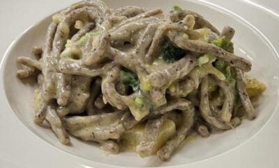 Ristorante della Posta pizzoccheri Bastianich ph press